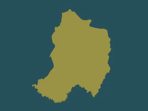 Paraguari, Paraguay. Solid color shape Stock Illustration