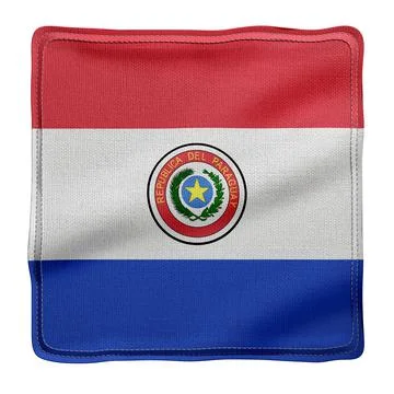 Paraguay 3d flag Stock Illustration