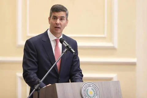 Paraguay and Meta launch missing children alert system, Asuncion - 13 Jul 2026 Stock Photos