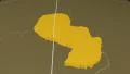 Paraguay extruded. Solids. Graticule. 4k or 4k+ Resolution
