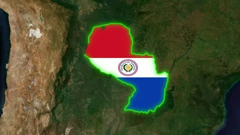 Paraguay Flag Stock Footage 307318627