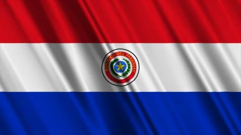 Paraguay Flag 스톡 일러스트