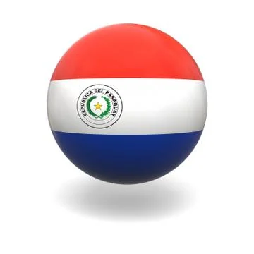 Paraguay flag Illustrazione stock