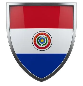 Paraguay flag Stock Illustration