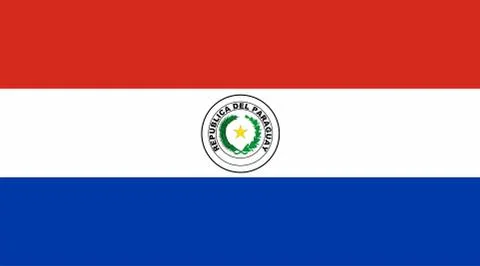 Paraguay Flag Stock Illustration