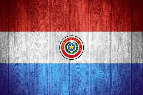 Paraguay flag Illustrazione stock