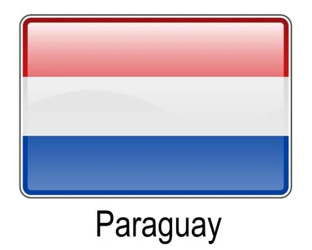 Paraguay flag Stock Illustration