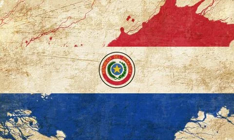 Paraguay flag Stock Illustration