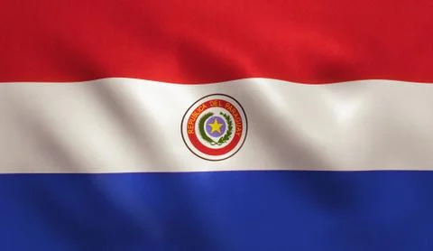 Paraguay Flag Stock Illustration