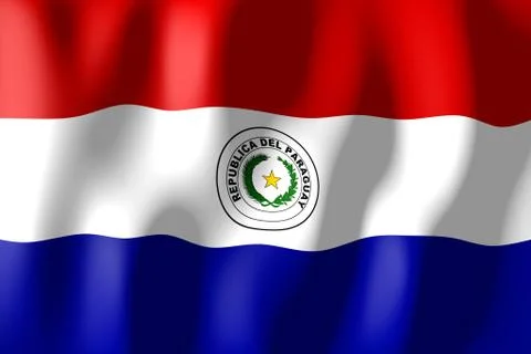 Paraguay - flag Illustrazione stock