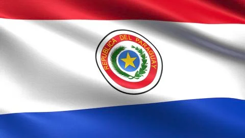 Paraguay Flag Stockillustratie