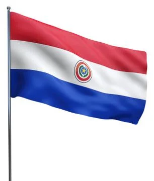 Paraguay Flag Image Stock Illustration