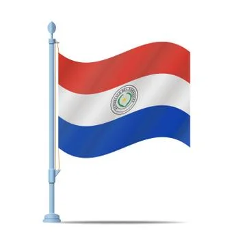 Paraguay flag vector 스톡 일러스트