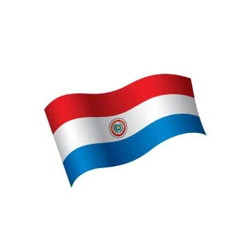 Paraguay flag, vector illustration 스톡 일러스트