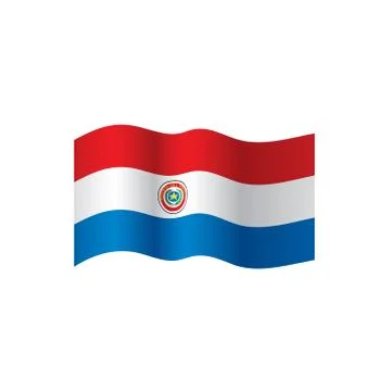 Paraguay flag, vector illustration 스톡 일러스트