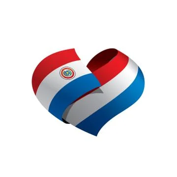 Paraguay flag, vector illustration Illustrazione stock