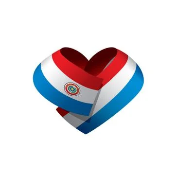 Paraguay flag, vector illustration Stock Illustration