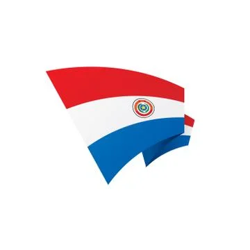 Paraguay flag, vector illustration 스톡 일러스트