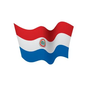 Paraguay flag, vector illustration イラスト素材