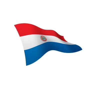 Paraguay flag, vector illustration 스톡 일러스트