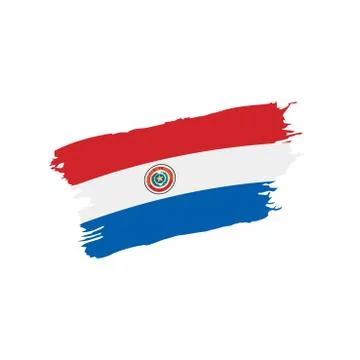 Paraguay flag, vector illustration イラスト素材