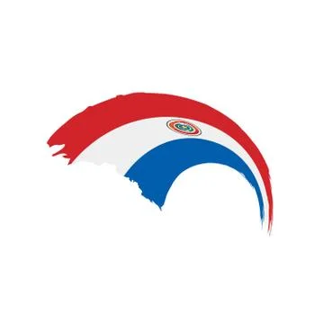 Paraguay flag, vector illustration Illustrazione stock