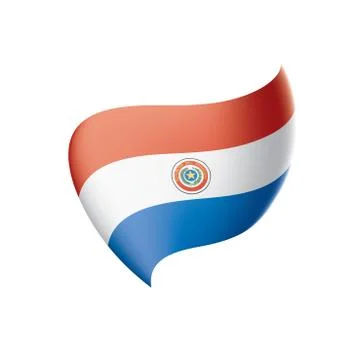 Paraguay flag, vector illustration 스톡 일러스트