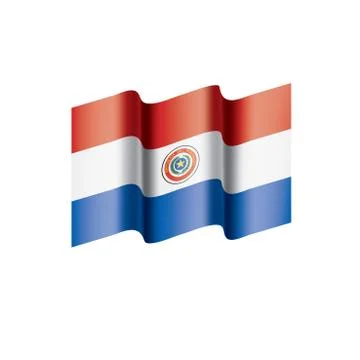 Paraguay flag, vector illustration イラスト素材