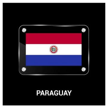Paraguay flags design vector Stock Illustration