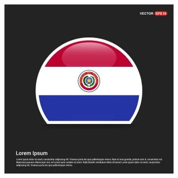 Paraguay flags design vector Stock Illustration