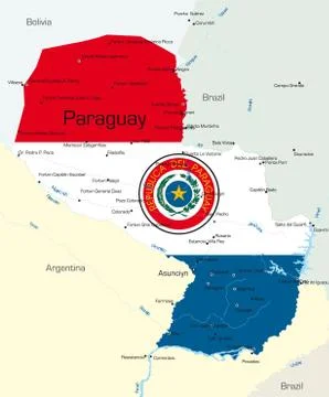 Paraguay Illustrazione stock