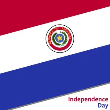 Paraguay independence day Stock Illustration