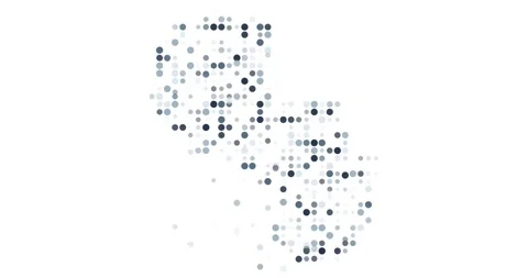 Paraguay Map Emerging Through Infinite Circles Stock Footage 316224666