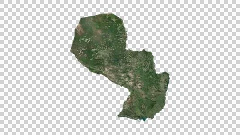 Paraguay Map Stock Illustration