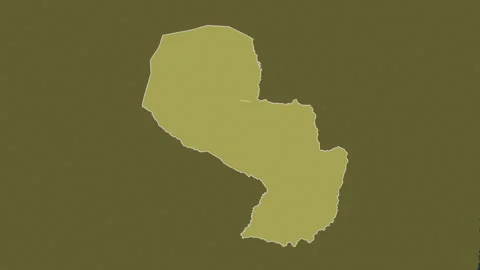 Paraguay map - zoom. Regions. Pattern. Stock Footage 241722583