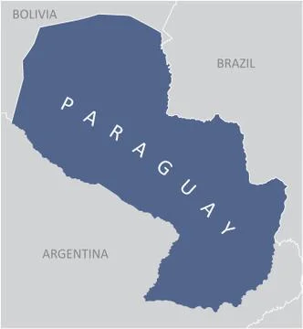 Paraguay region map イラスト素材