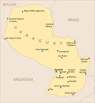 Paraguay region map イラスト素材