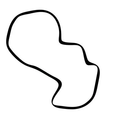 Paraguay simplified vector map 库存插图