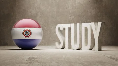 Paraguay. Study Concept. Stock Illustration