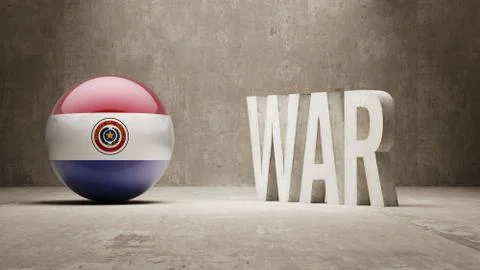 Paraguay. War Concept. Stock Illustration