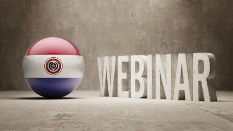 Paraguay. Webinar Concept. Stock Illustration