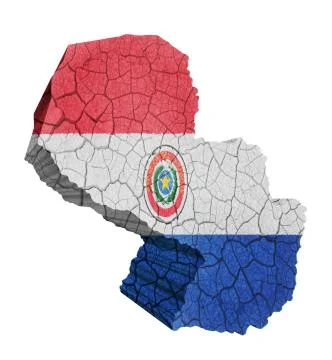 Paraguayan map 库存插图