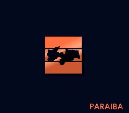 Paraíba map icon for your design Stock Illustration