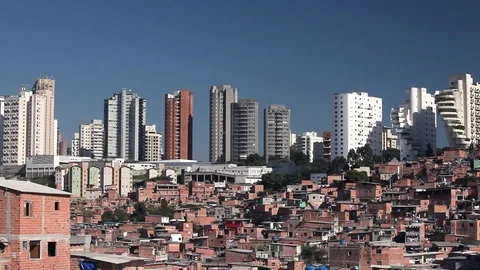 Paraisopolis Community - Skyline Stock Footage 71723635