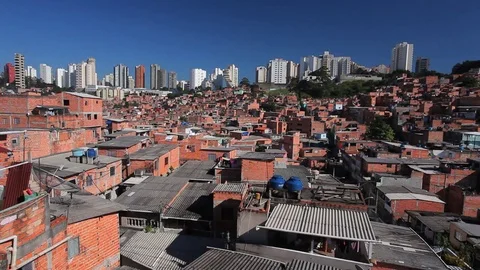 Paraisopolis Community - Skyline Stock Footage 71723705
