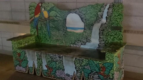 Parakeet Birds Bench Video stock 164795813