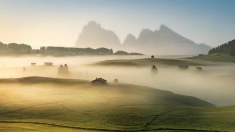 Parallax Background Abstract mountain Stock Footage 247316828