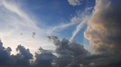 Parallax Clouds Timelapse 01 Stock Footage 49220728
