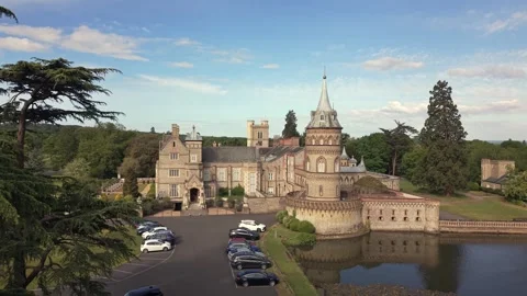 Parallax Rising Tilt Down at De Vere Horsley Estate Stock Footage 336306794