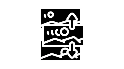 Parallax scrolling ux ui design glyph icon animation Stock-Footage 326740909